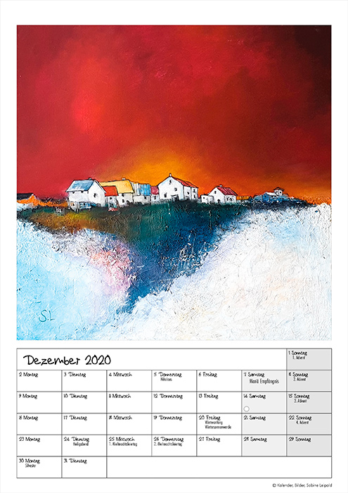 Kunstkalender 2020 Sabine Leipold 12