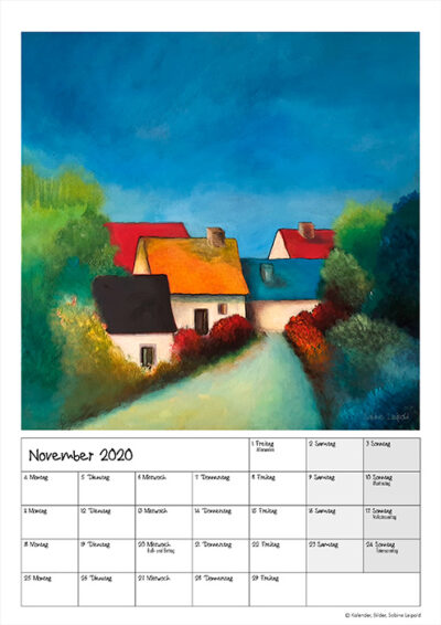 Kunstkalender 2020 Sabine Leipold 11