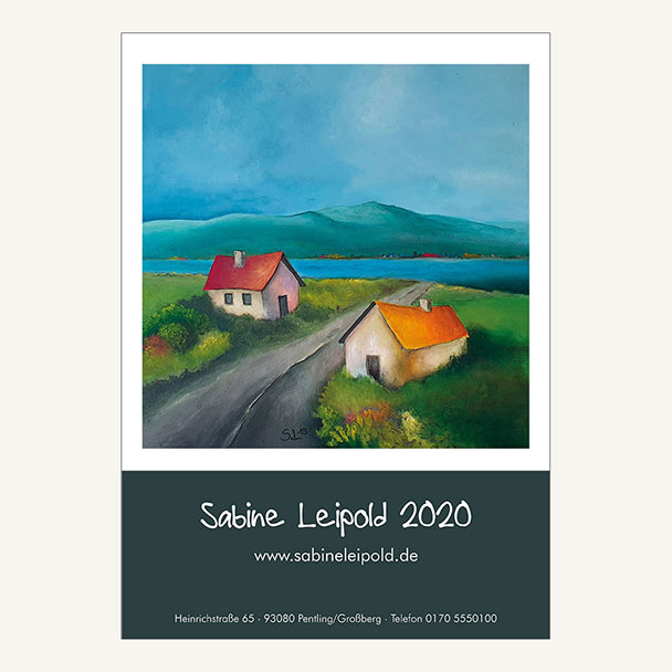 Kunstkalender 2020, Acrylbilder, Sabine Leipold