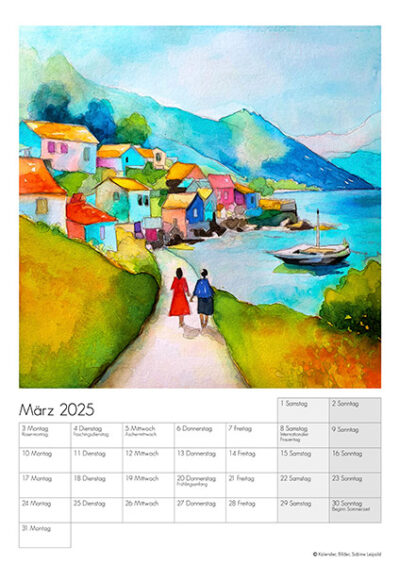 Kunstkalender 2025 Sabine Leipold