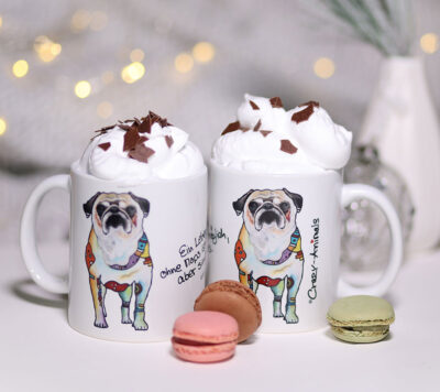 Lustige Tassen, Crazy Animals, Mops Sofie
