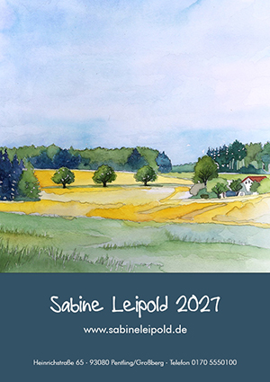 Kunstkalender 2027 Aquarell Sabine Leipold