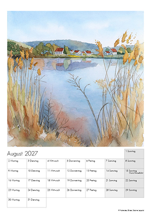 Kunstkalender 2027 Aquarell Sabine Leipold
